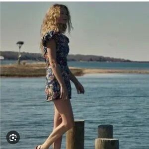 Dôen lyric dress in indigo iris floral